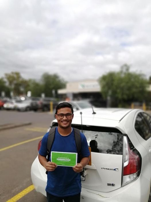 Student with license